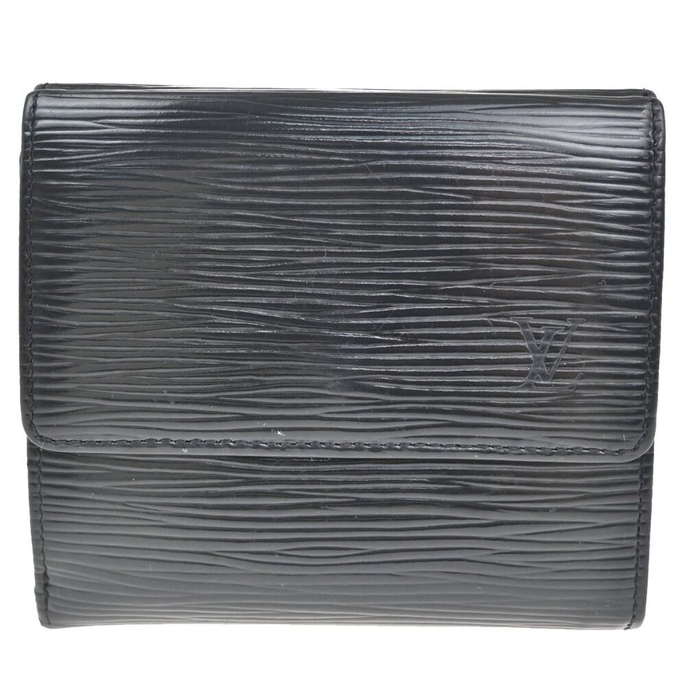 LOUIS VUITTON Porte Cartes Credit Mini Wallet Epi Leather Black M63482 01KC416